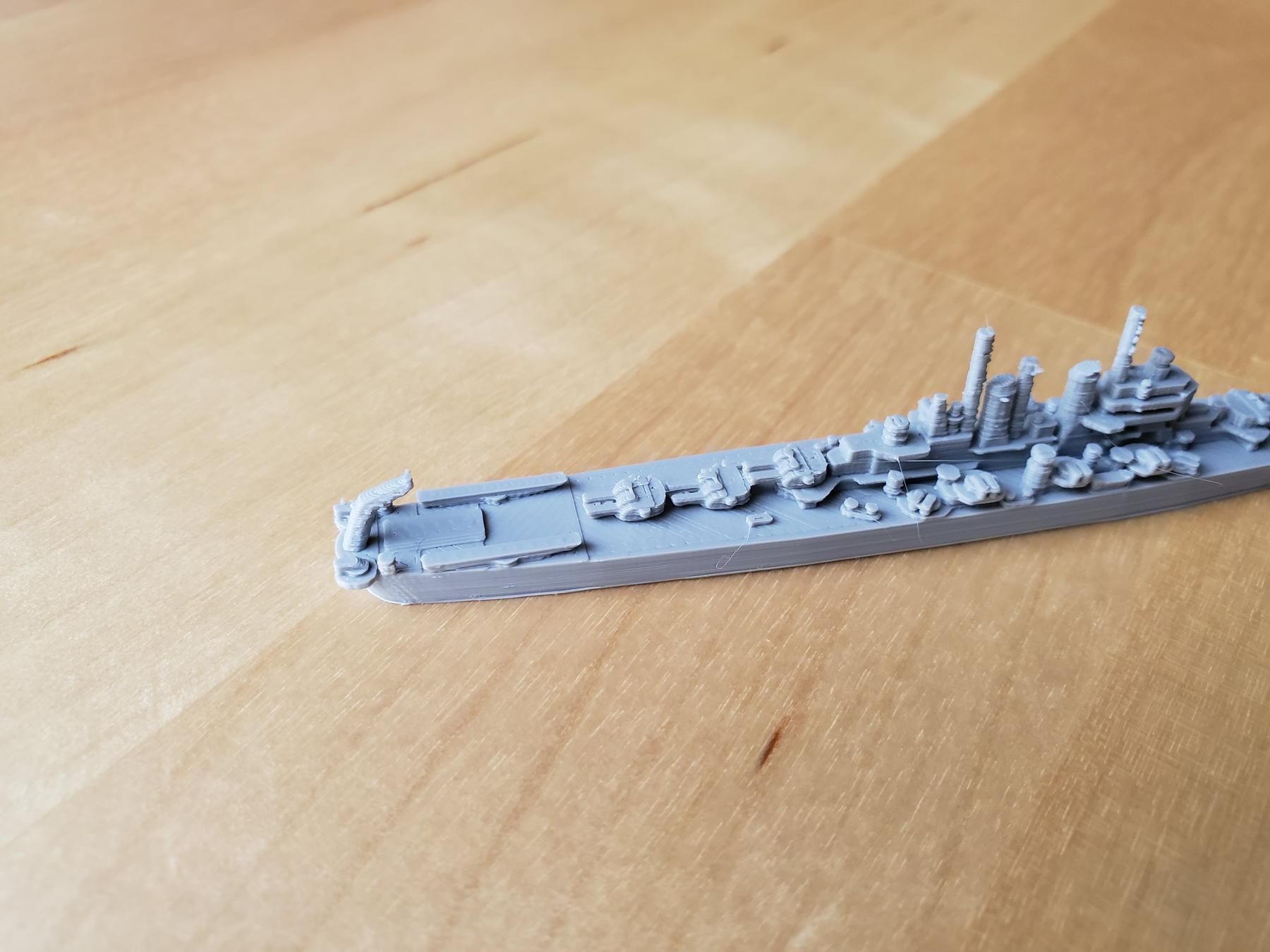 US Worcester Class Cruiser Warship 3D print model_11