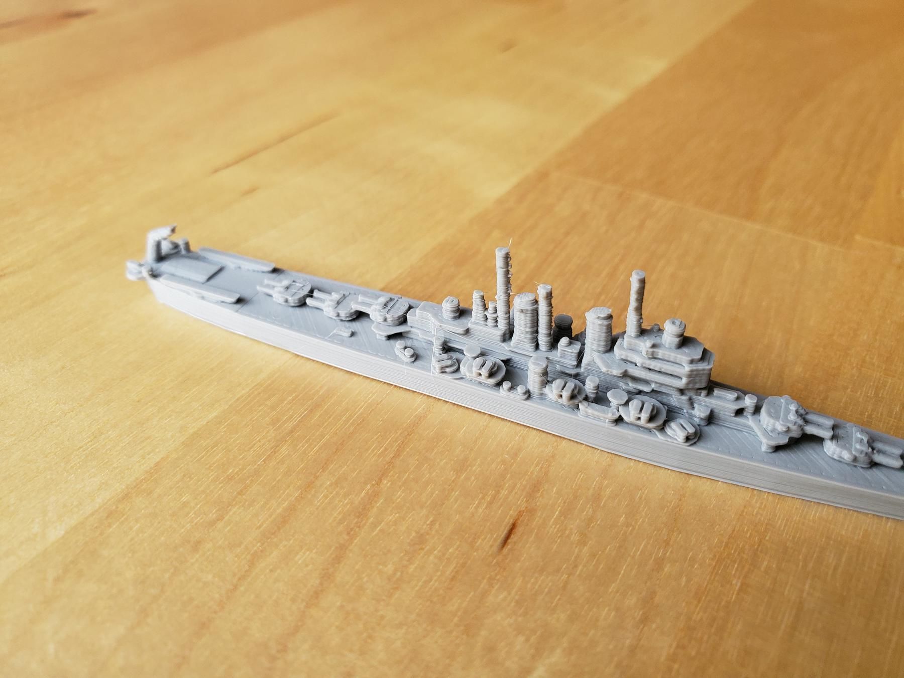 US Worcester Class Cruiser Warship 3D print model_10
