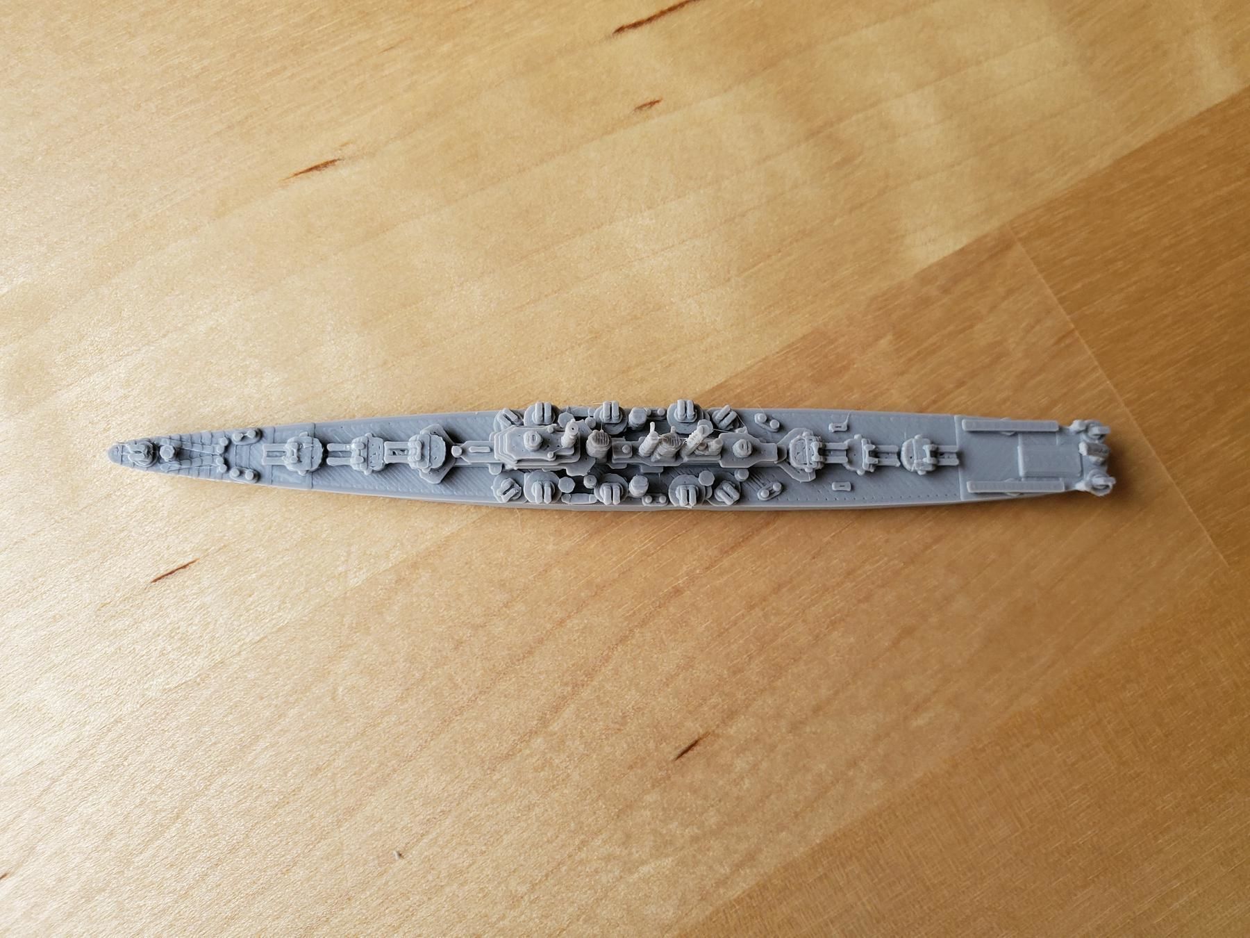 US Worcester Class Cruiser Warship 3D print model_19