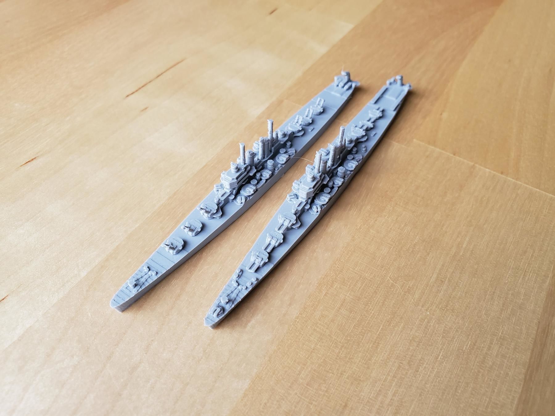 US Worcester Class Cruiser Warship 3D print model_6