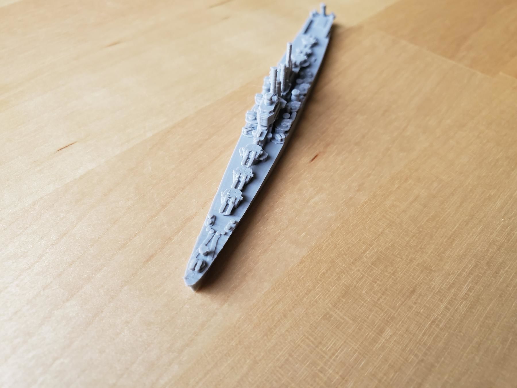 US Worcester Class Cruiser Warship 3D print model_8