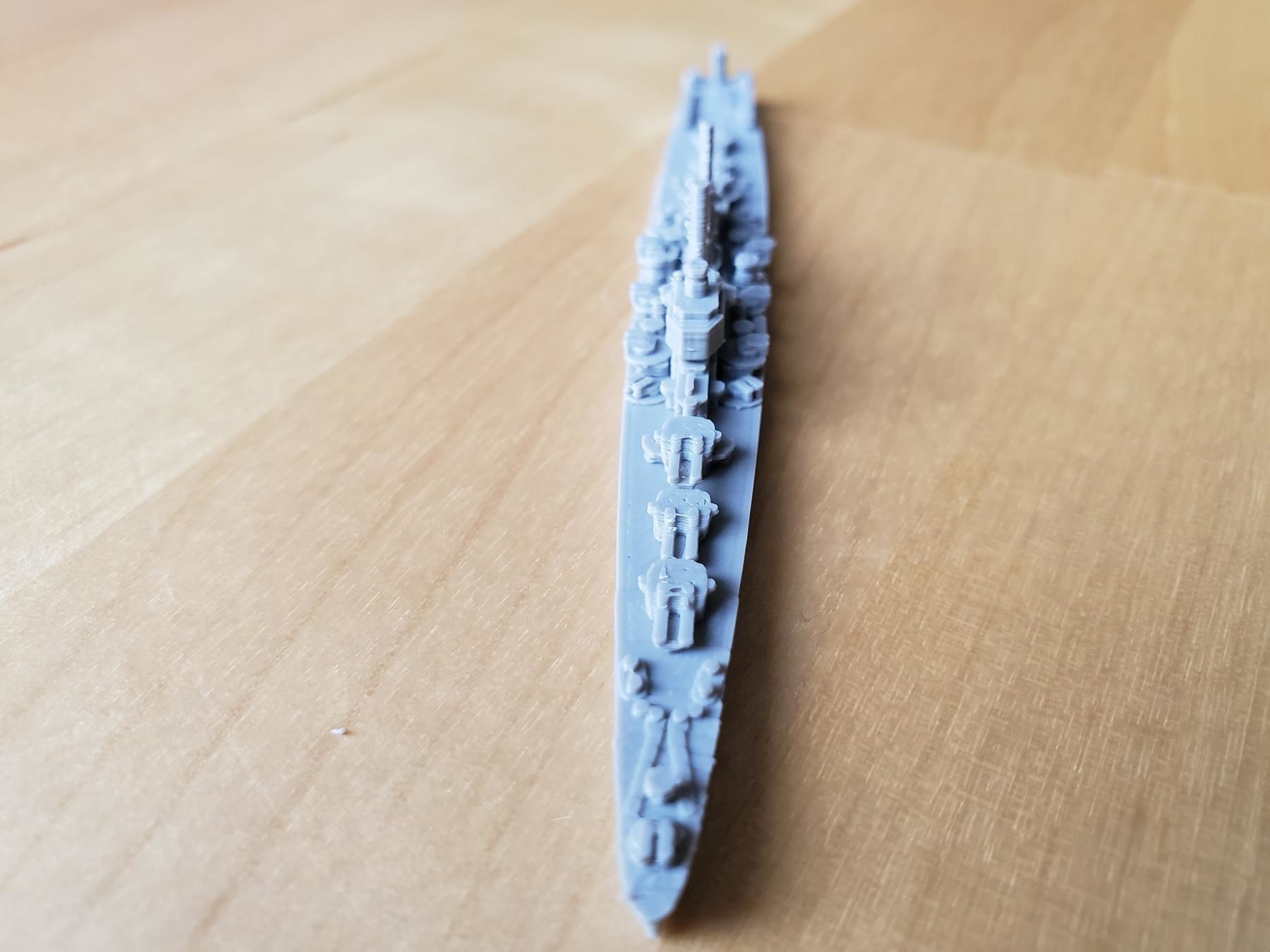 US Worcester Class Cruiser Warship 3D print model_12