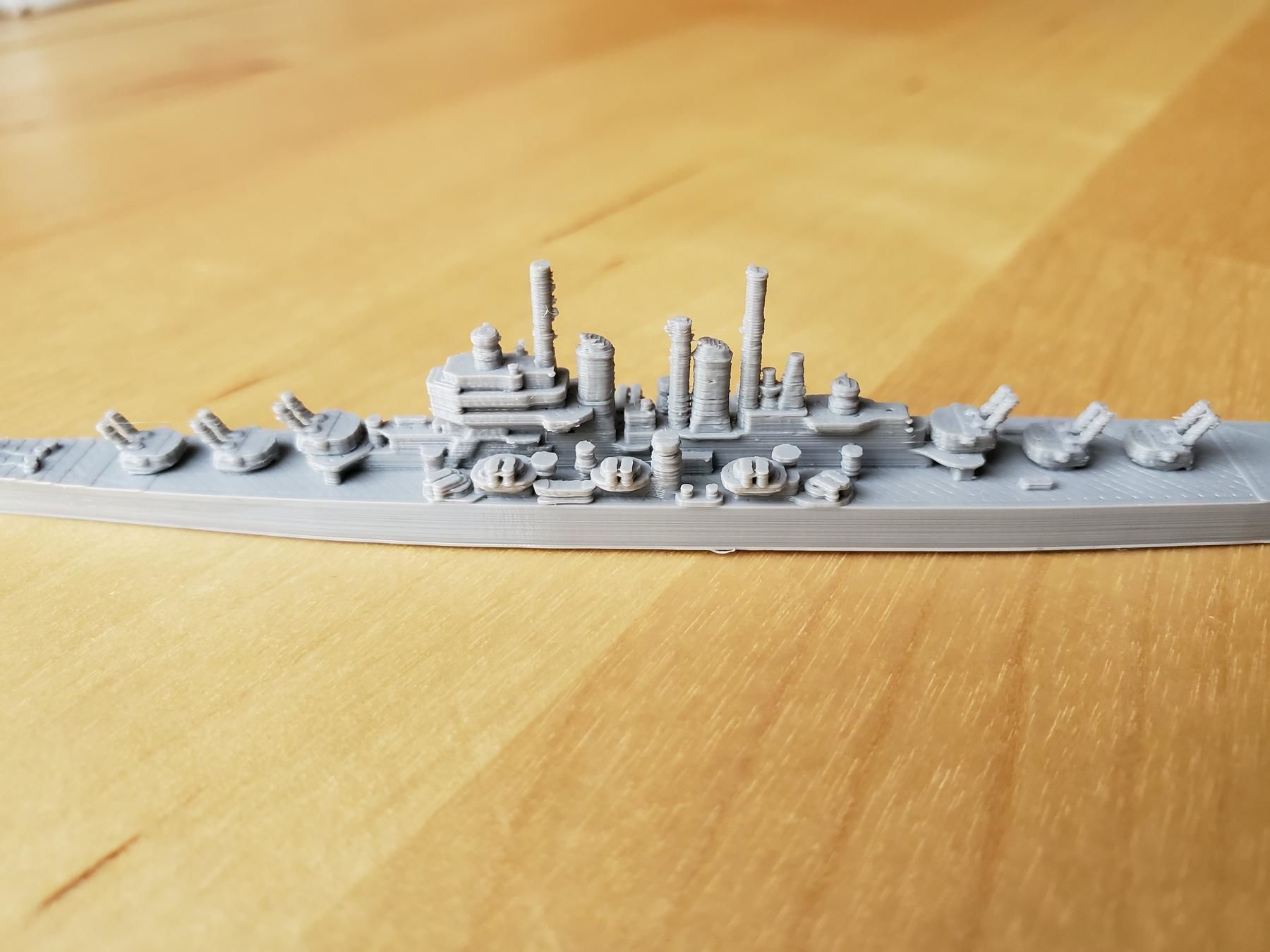 US Worcester Class Cruiser Warship 3D print model_17