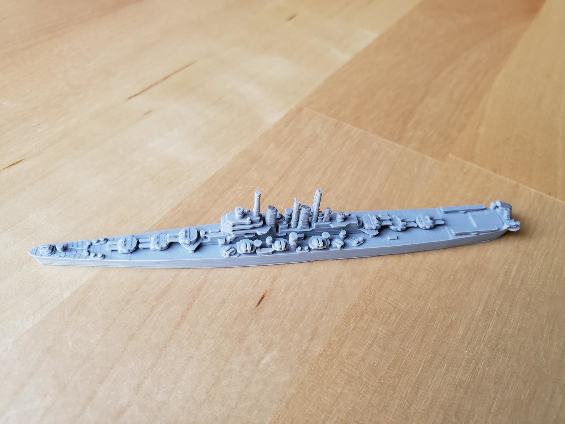 US Worcester Class Cruiser Warship 3D print model_7