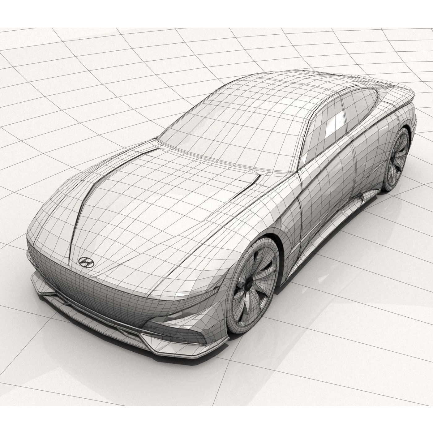 Hyundai La Fil Rouge Concept 3D model_11