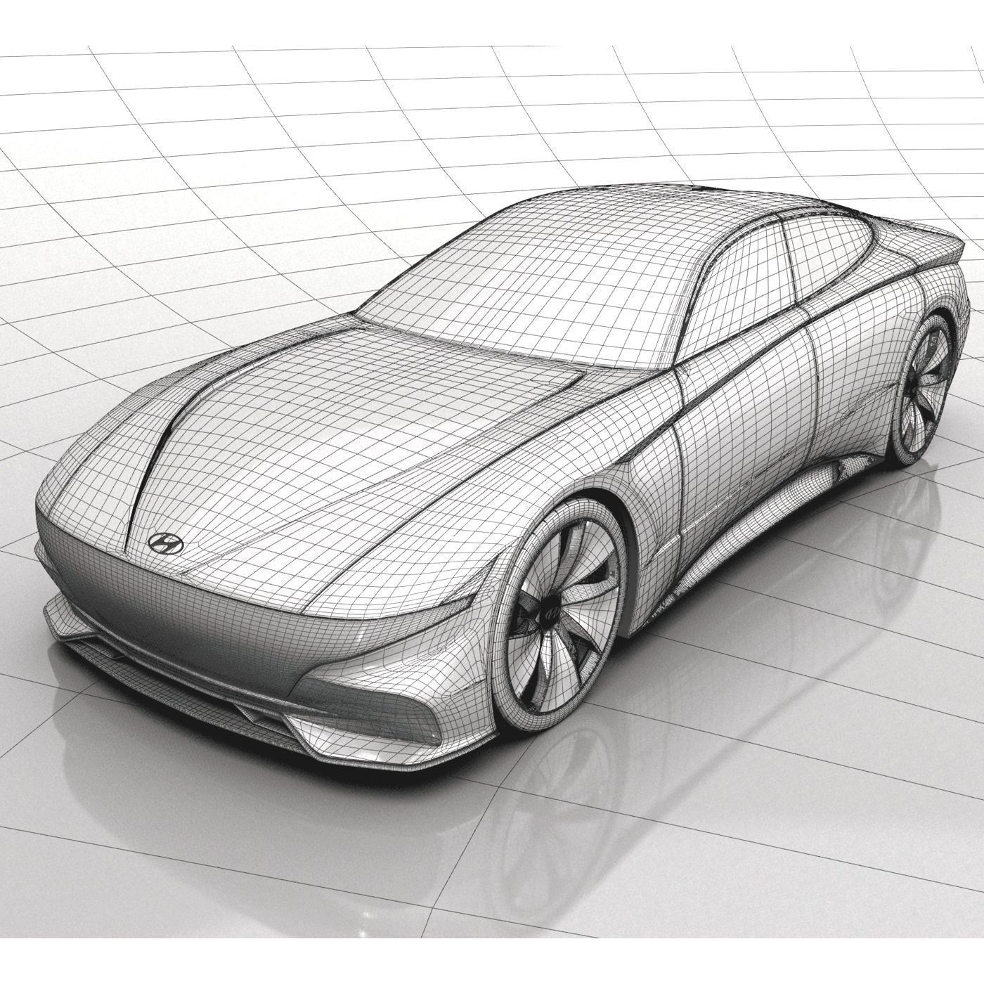 Hyundai La Fil Rouge Concept 3D model_9