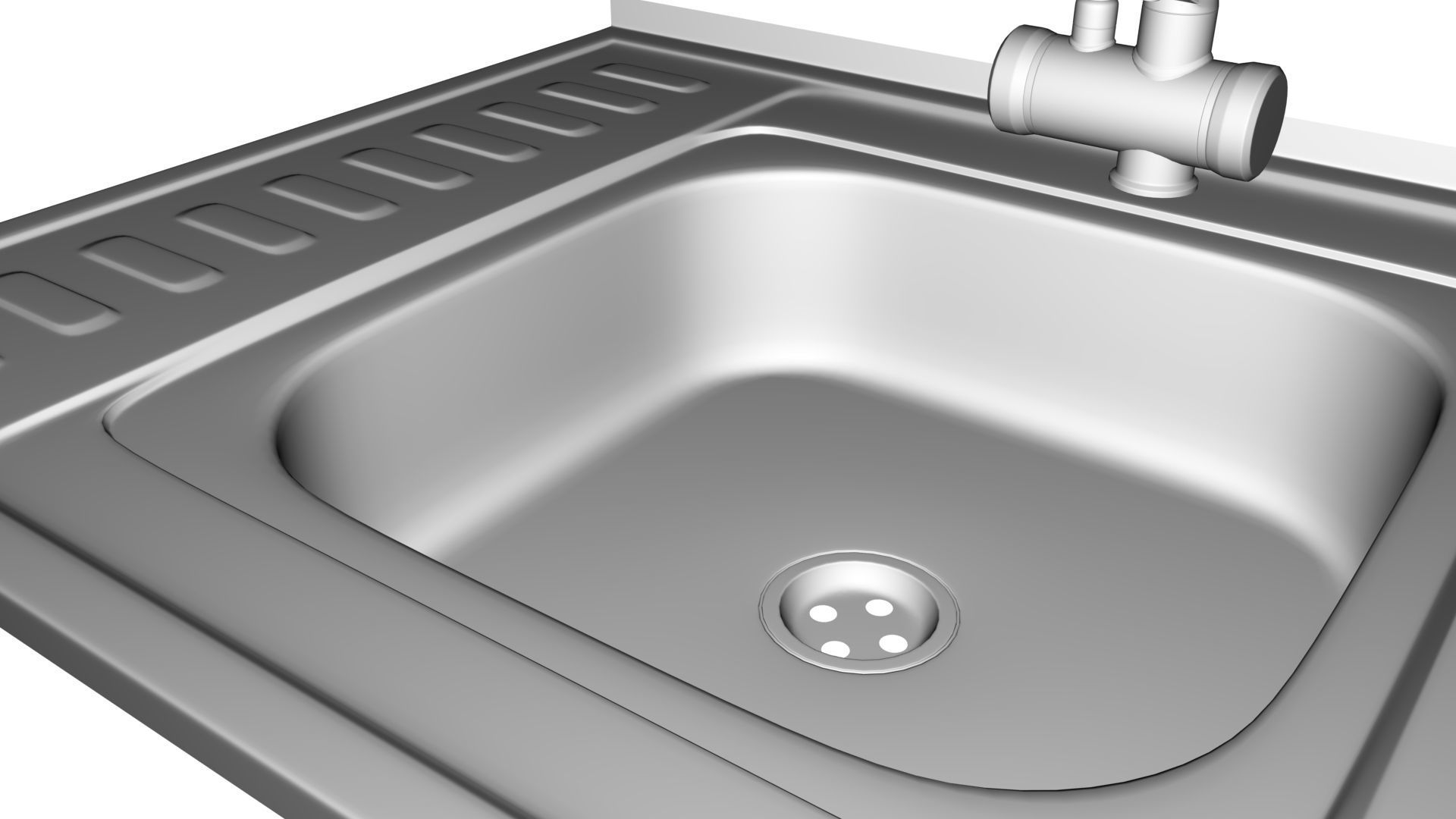 Faucet with instantaneous water heater 3D model_23