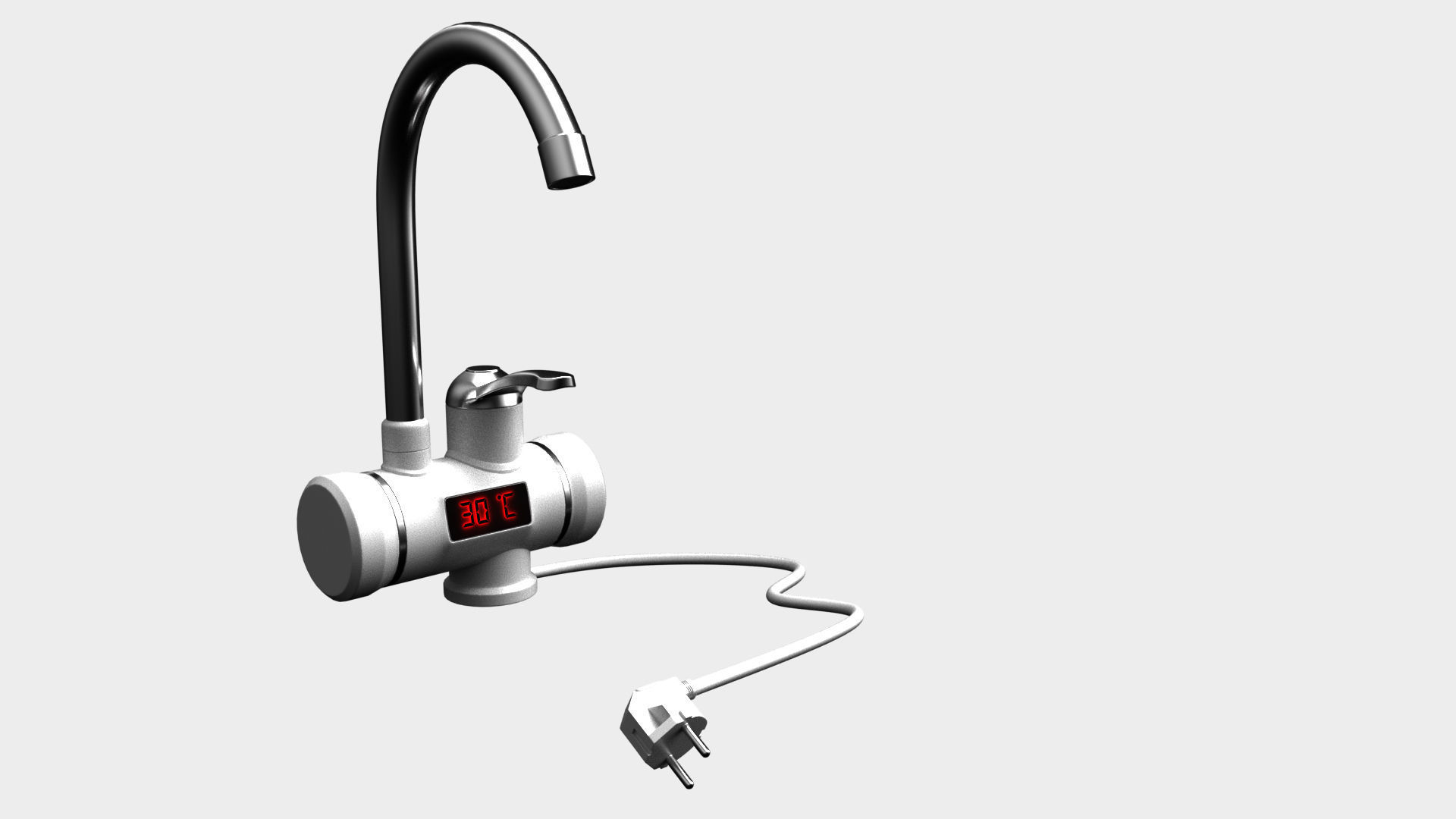 Faucet with instantaneous water heater 3D model_7
