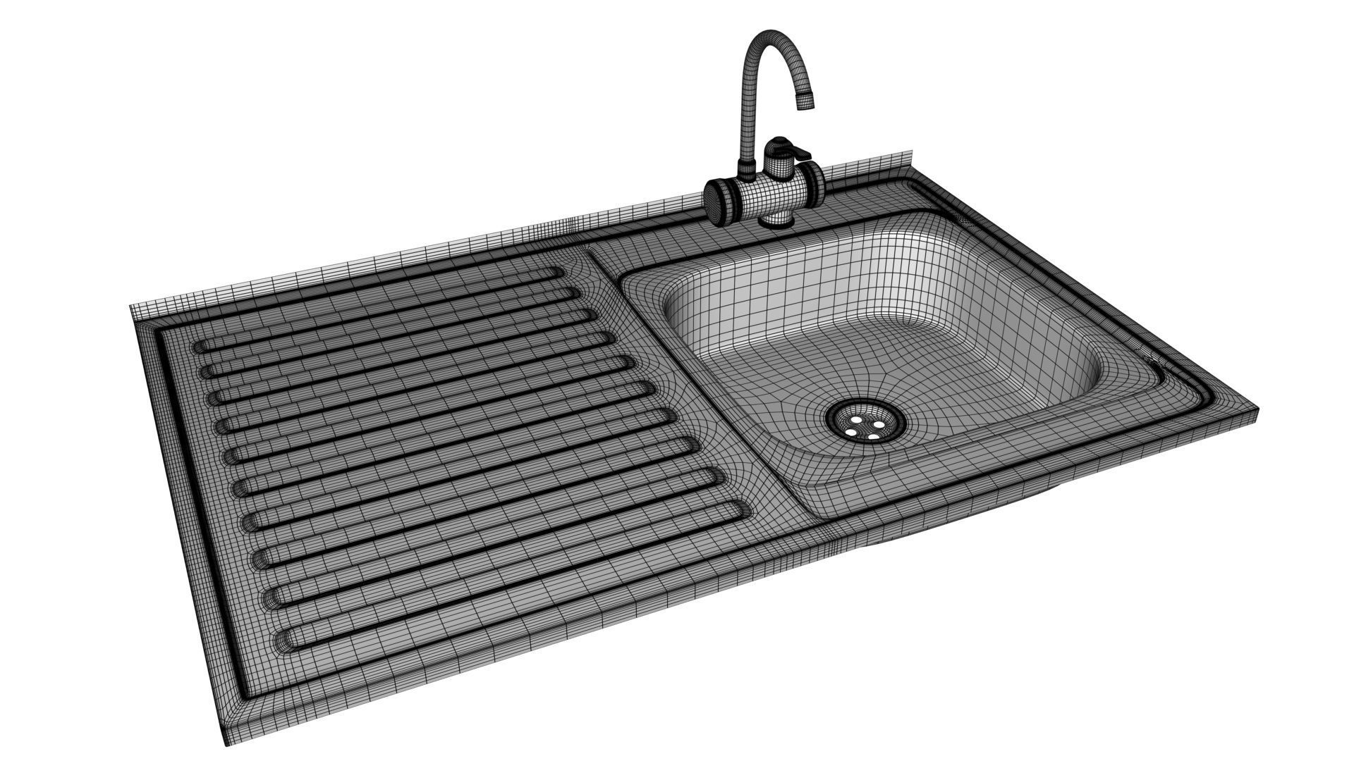 Faucet with instantaneous water heater 3D model_10