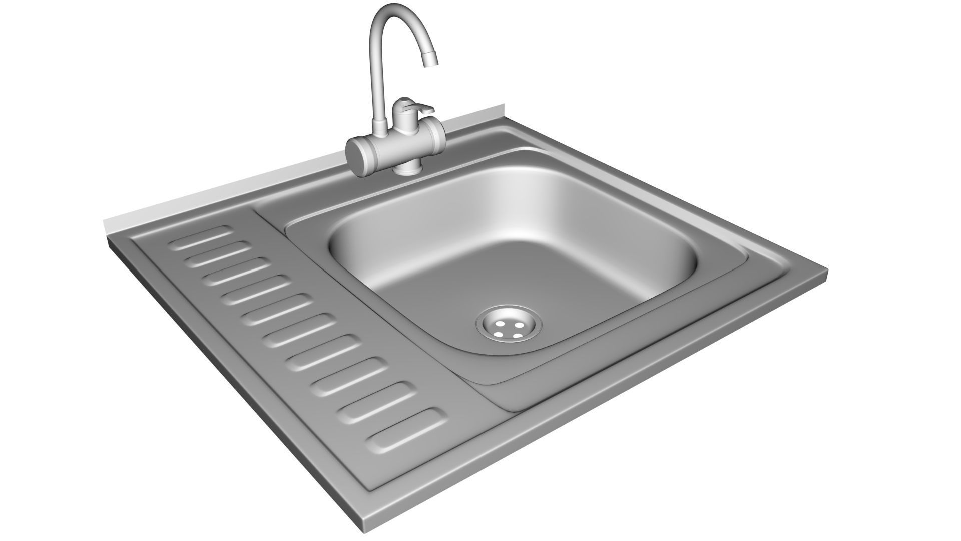 Faucet with instantaneous water heater 3D model_20