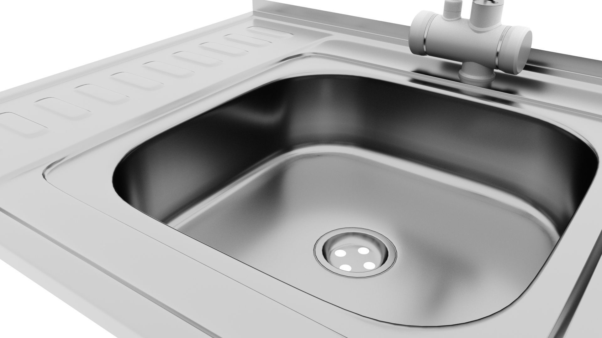 Faucet with instantaneous water heater 3D model_24