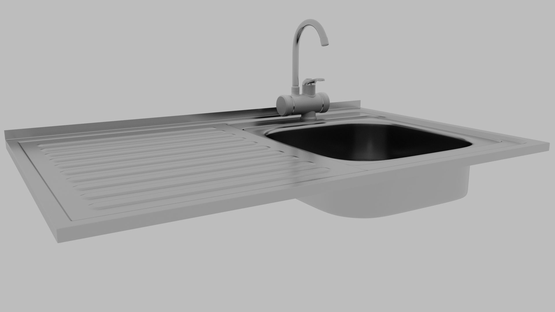 Faucet with instantaneous water heater 3D model_18
