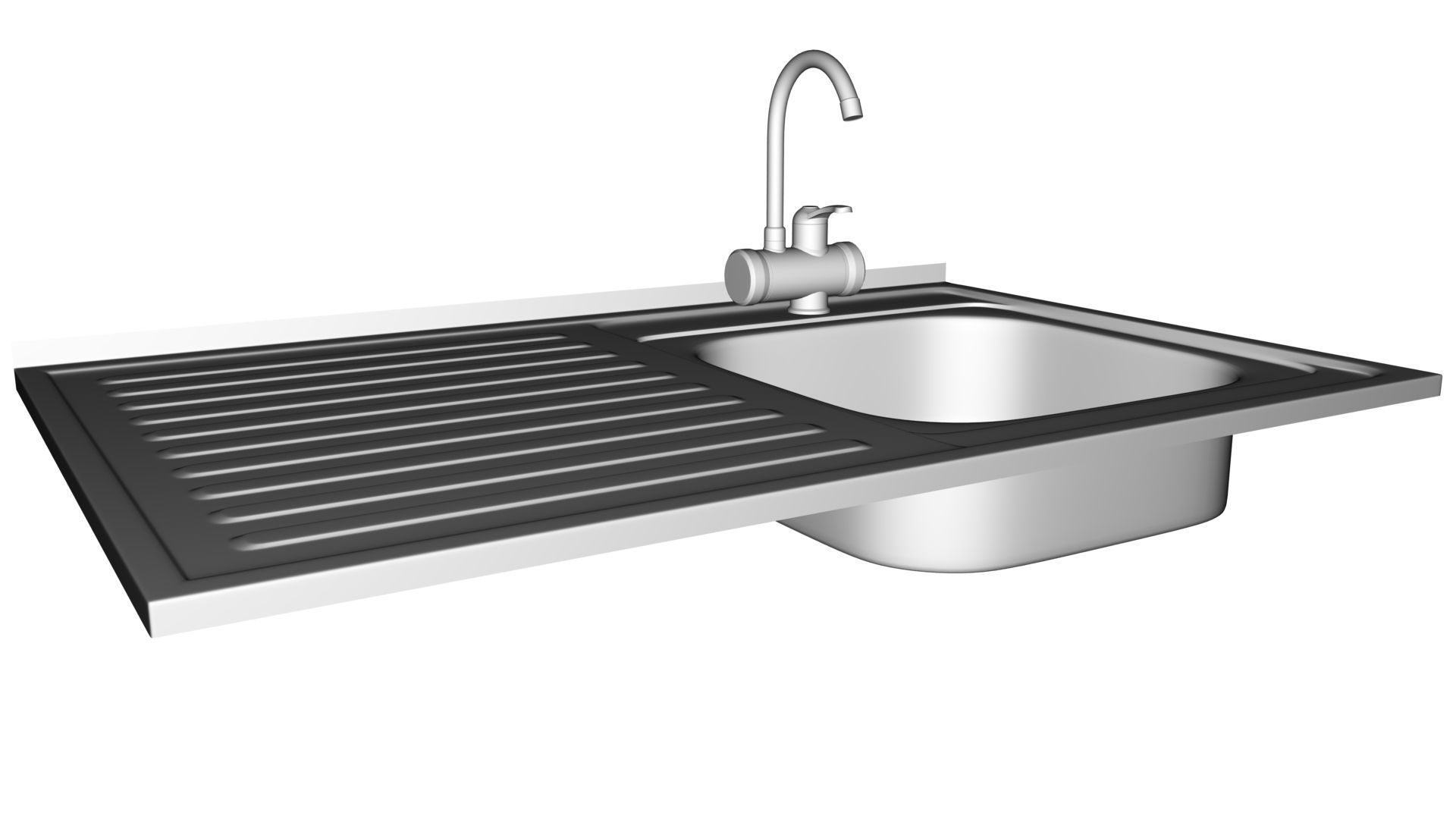 Faucet with instantaneous water heater 3D model_17