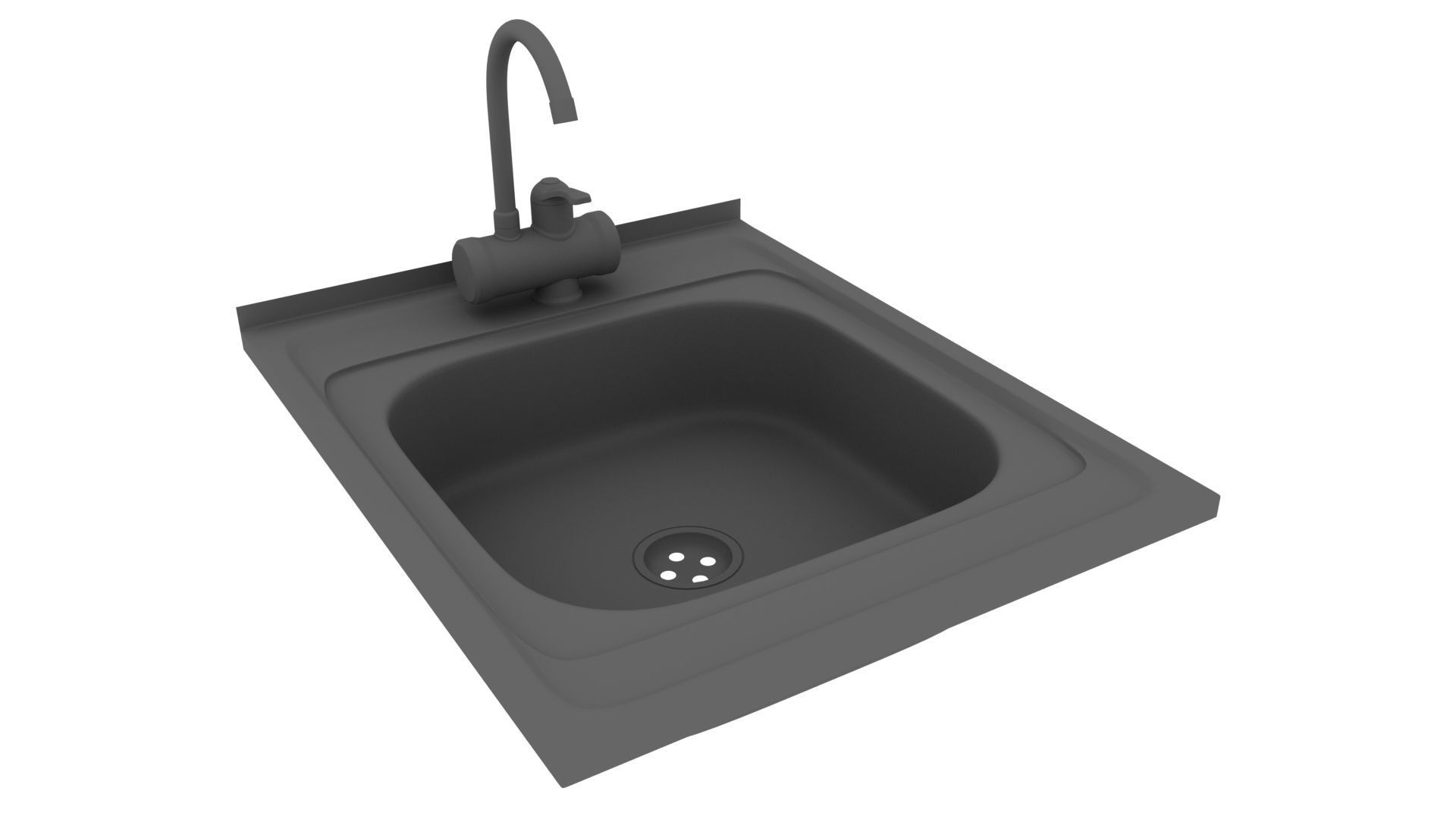 Faucet with instantaneous water heater 3D model_29