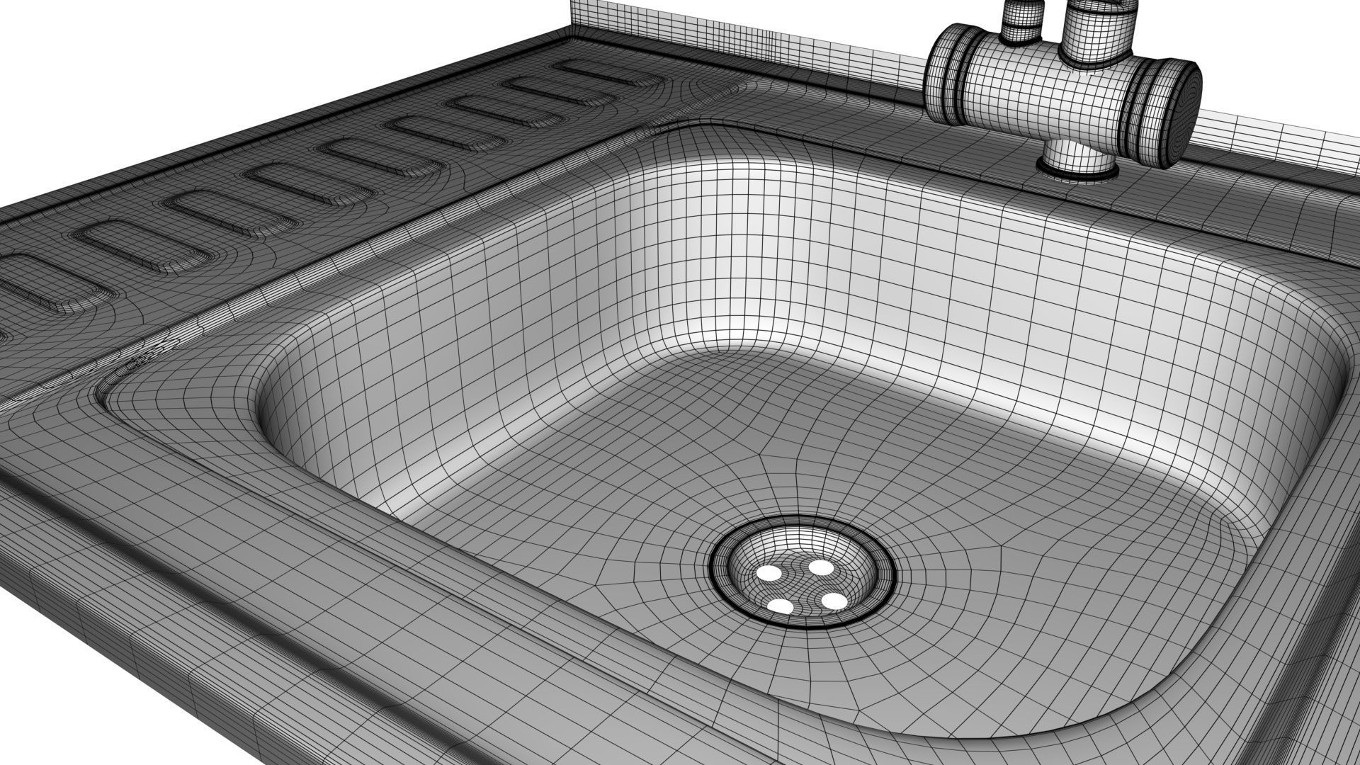 Faucet with instantaneous water heater 3D model_22