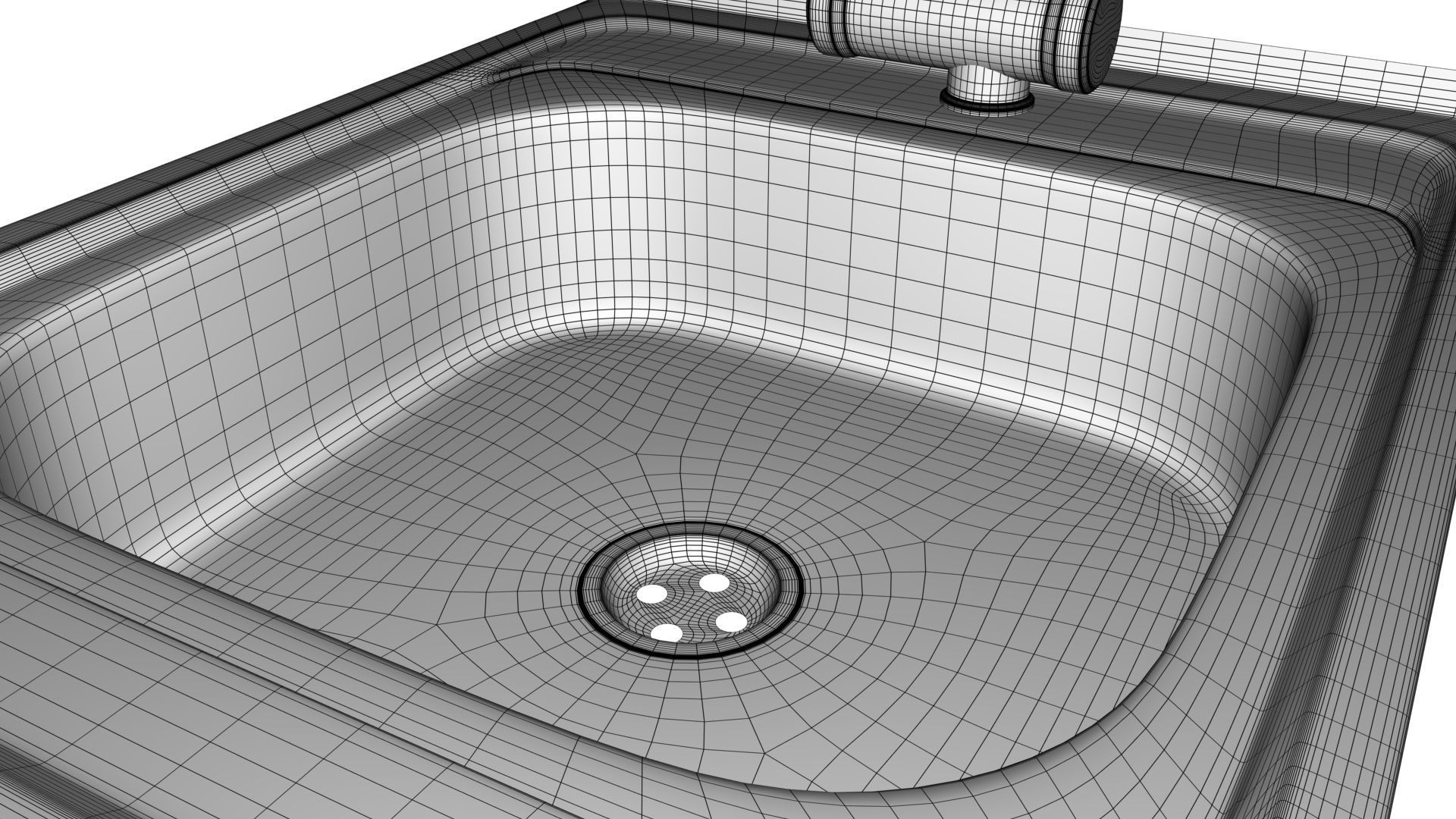 Faucet with instantaneous water heater 3D model_37