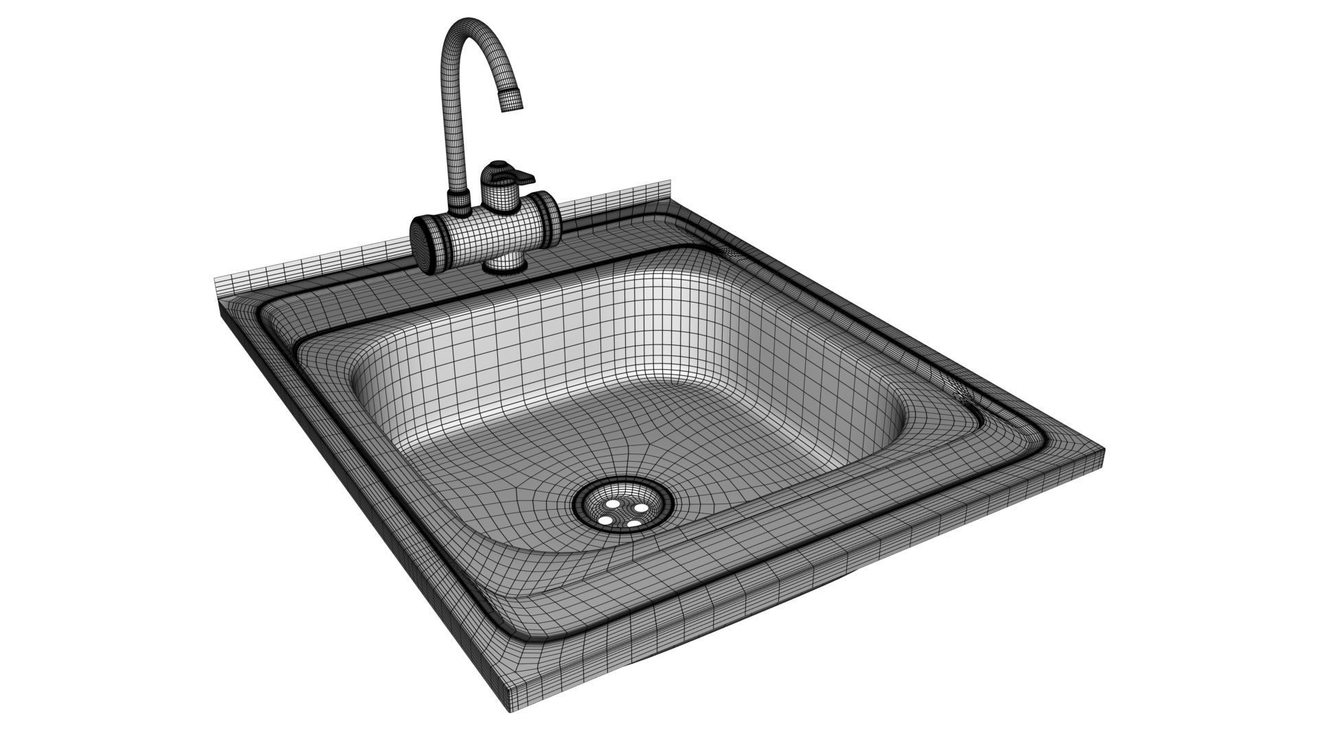 Faucet with instantaneous water heater 3D model_28