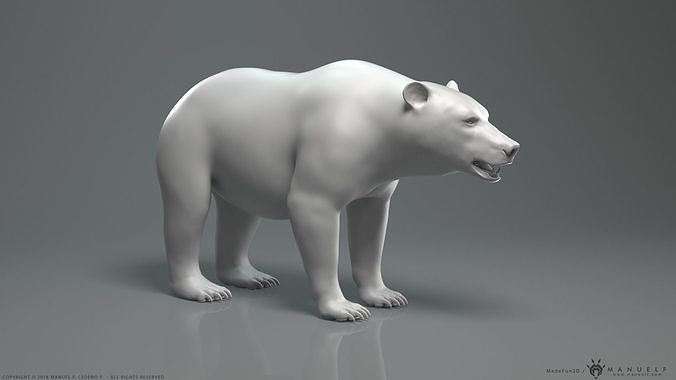 Brown Bear - Highpoly Sculpture 3D model