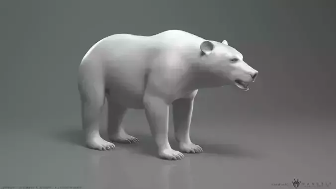 Brown Bear - Highpoly Sculpture 3D model