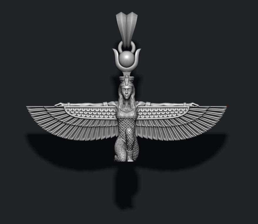 Isis pendant 3D print model_2