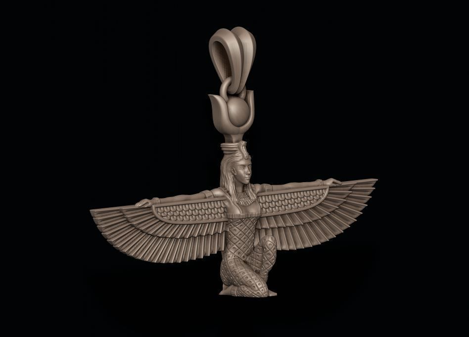 Isis pendant 3D print model_6