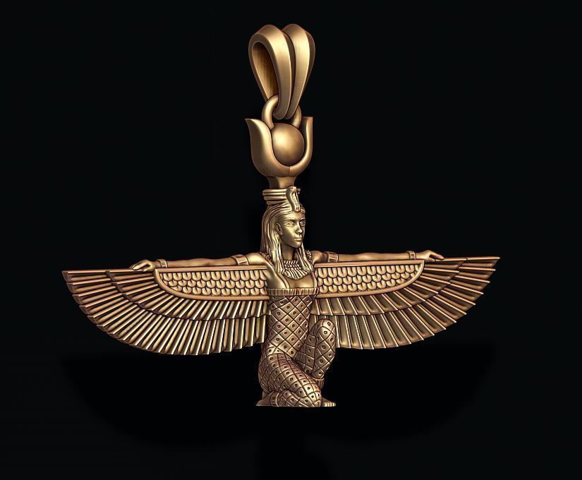 Isis pendant 3D print model_4