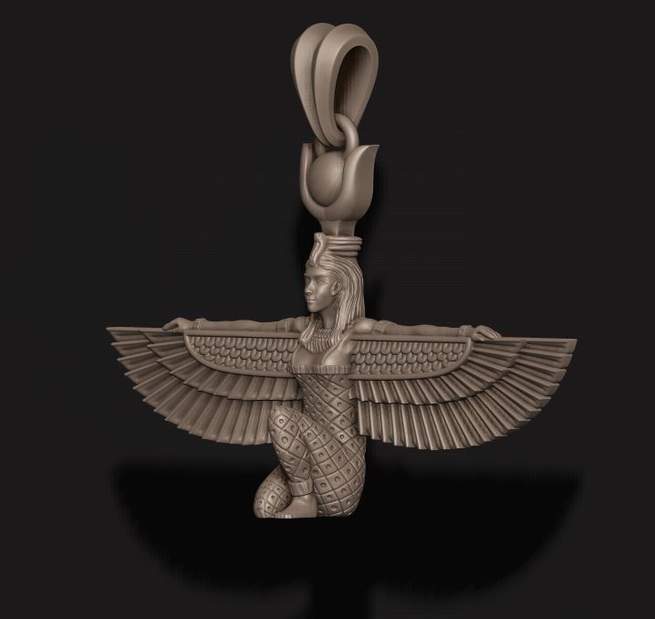 Isis pendant 3D print model_1
