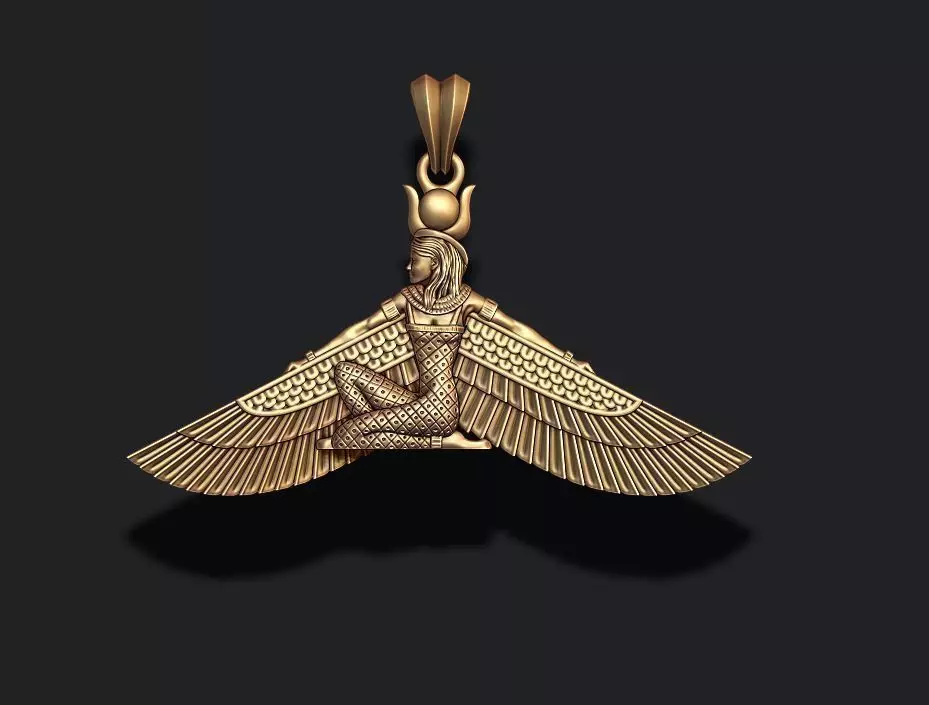 Isis pendant 3D print model_0
