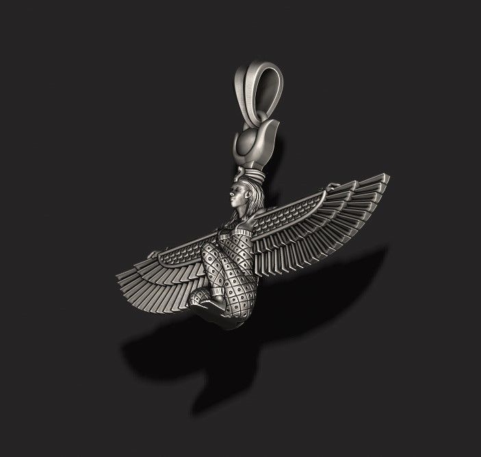 Isis pendant 3D print model_6