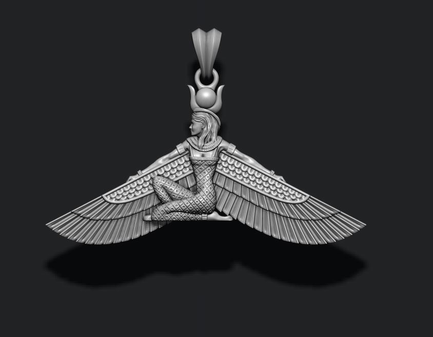 Isis pendant 3D print model_1