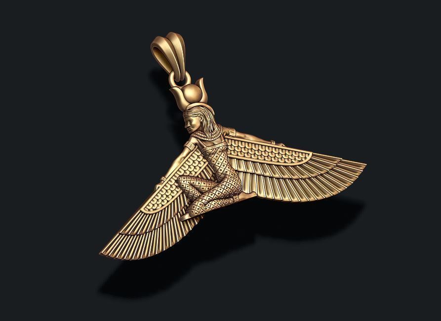 Isis pendant 3D print model_2