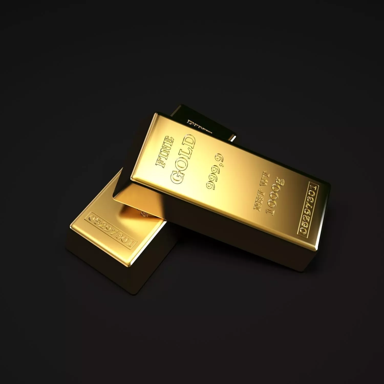 Gold Ingot Free 3D model_0