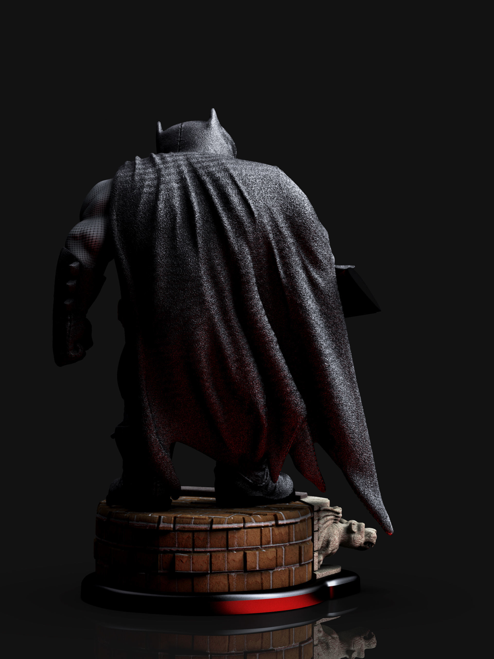 Batman  the dark knight caricature 3D print model_4