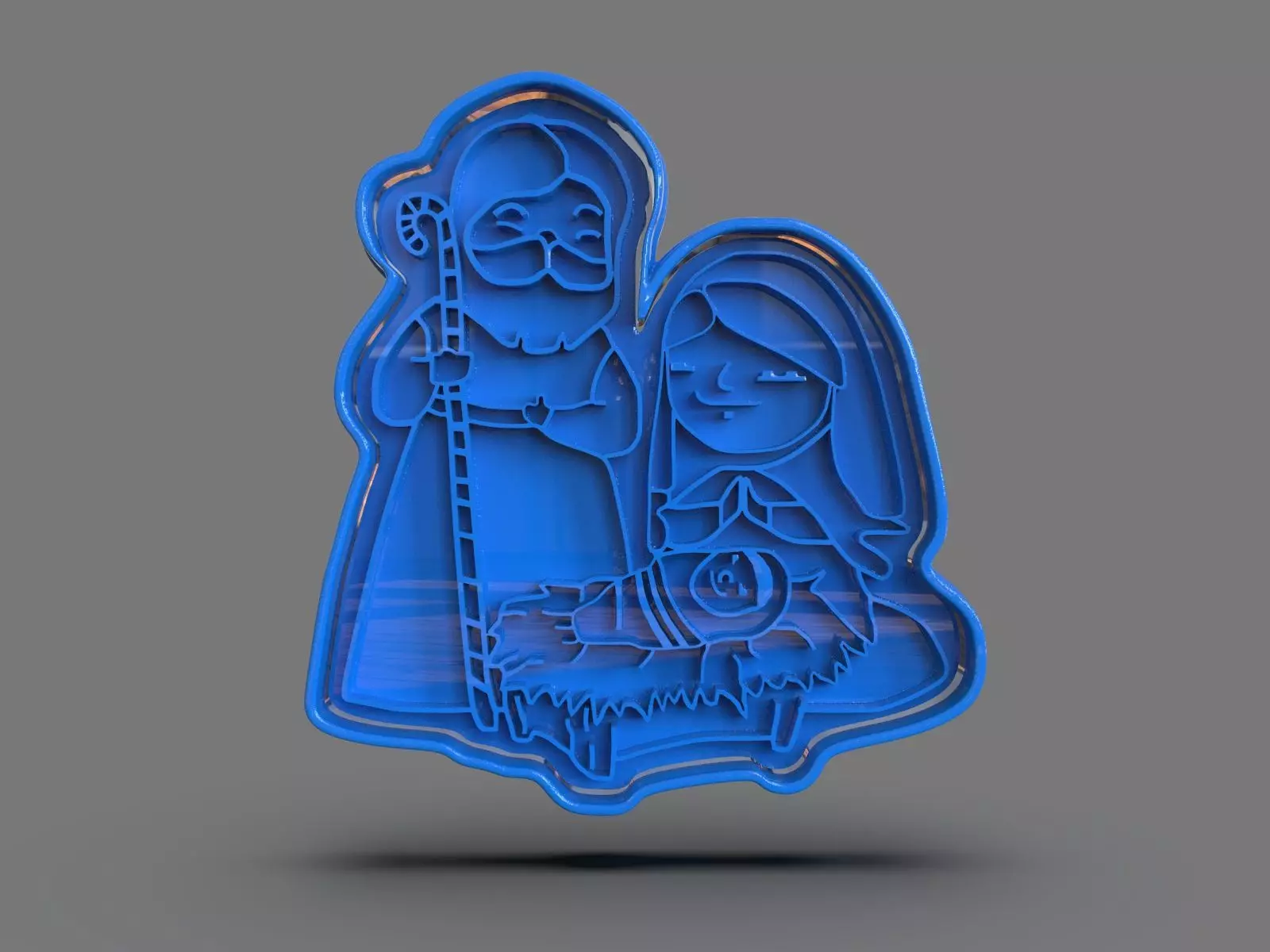 Christmas Cookie Cutter Nativity 3D print model_0