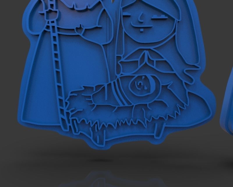 Christmas Cookie Cutter Nativity 3D print model_32