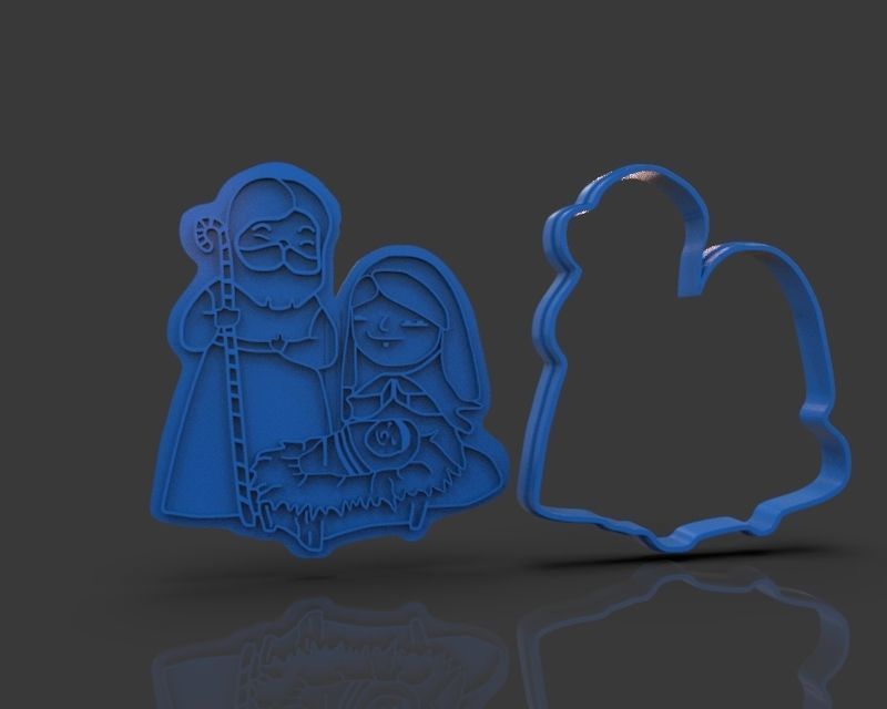 Christmas Cookie Cutter Nativity 3D print model_21