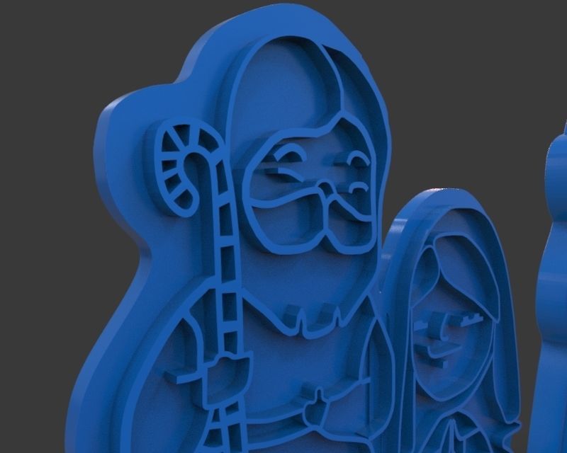 Christmas Cookie Cutter Nativity 3D print model_34