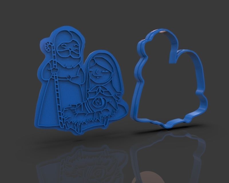 Christmas Cookie Cutter Nativity 3D print model_30