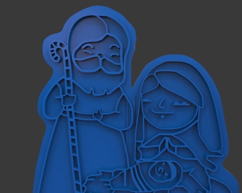 Christmas Cookie Cutter Nativity 3D print model_31