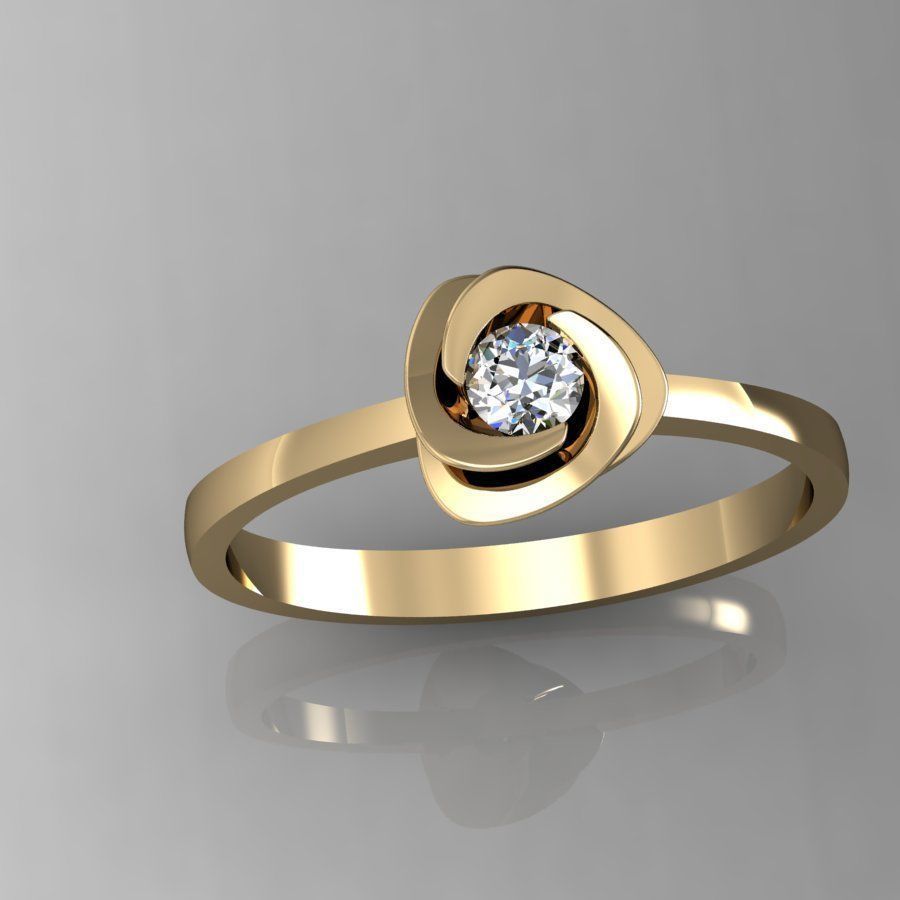  ring rose type 3D print model_2
