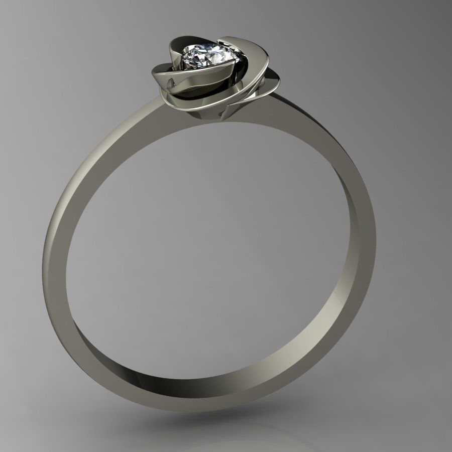  ring rose type 3D print model_4