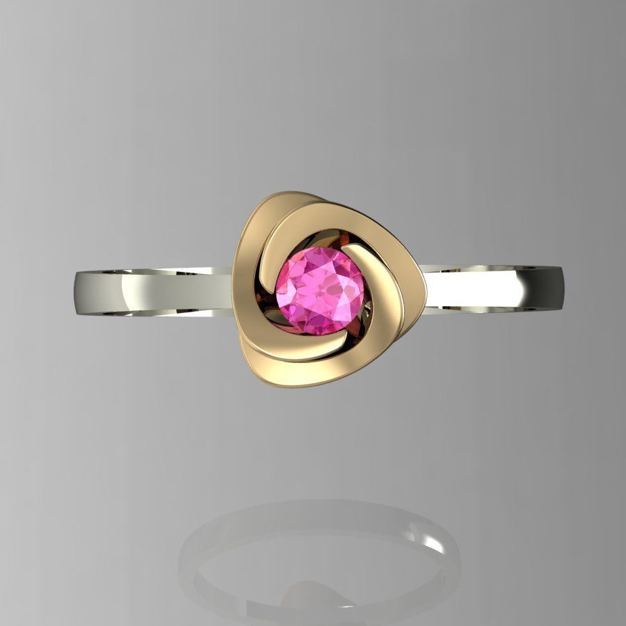  ring rose type 3D print model_1