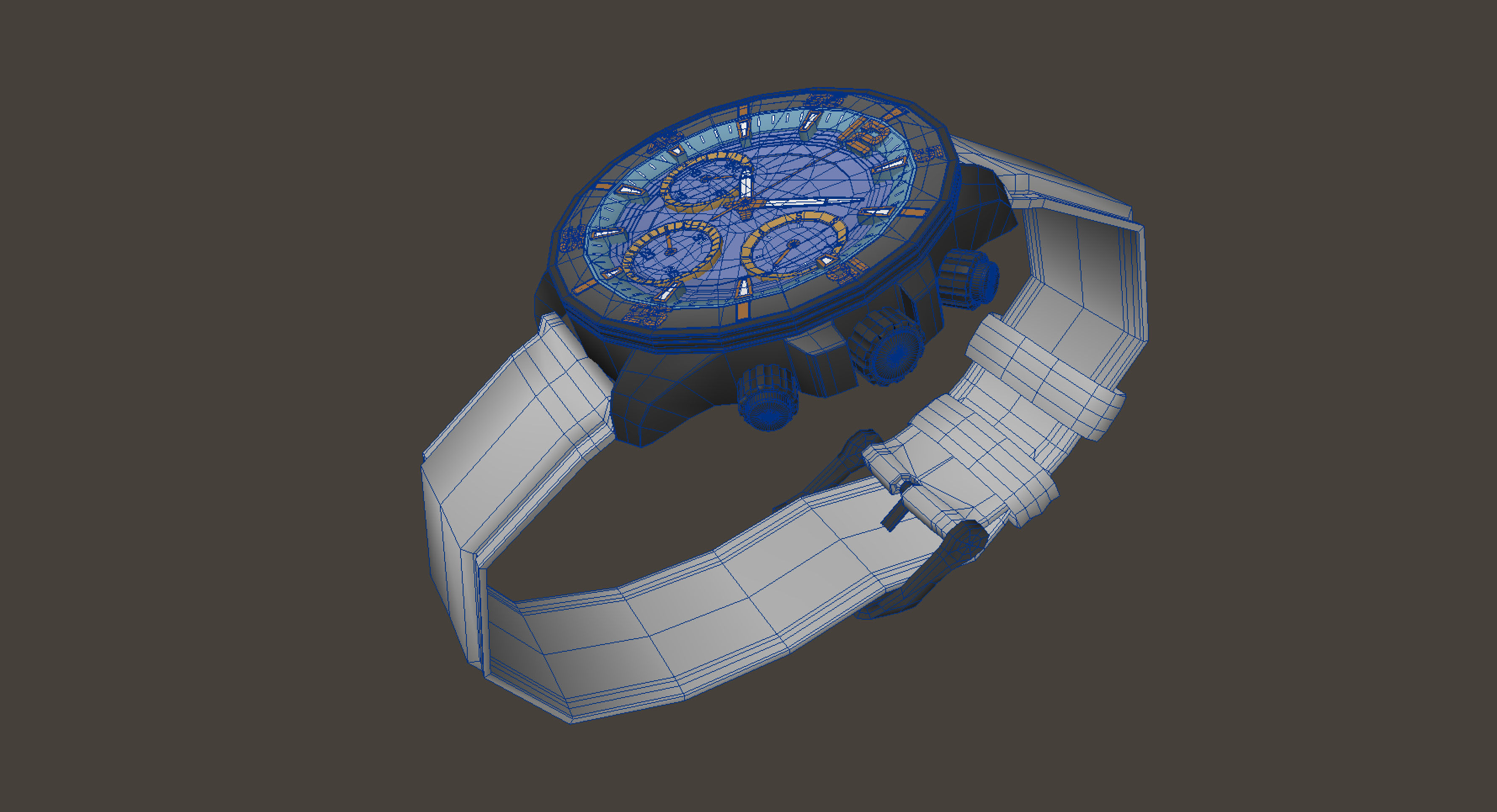 Watch 3D model Low-poly 3D model_10