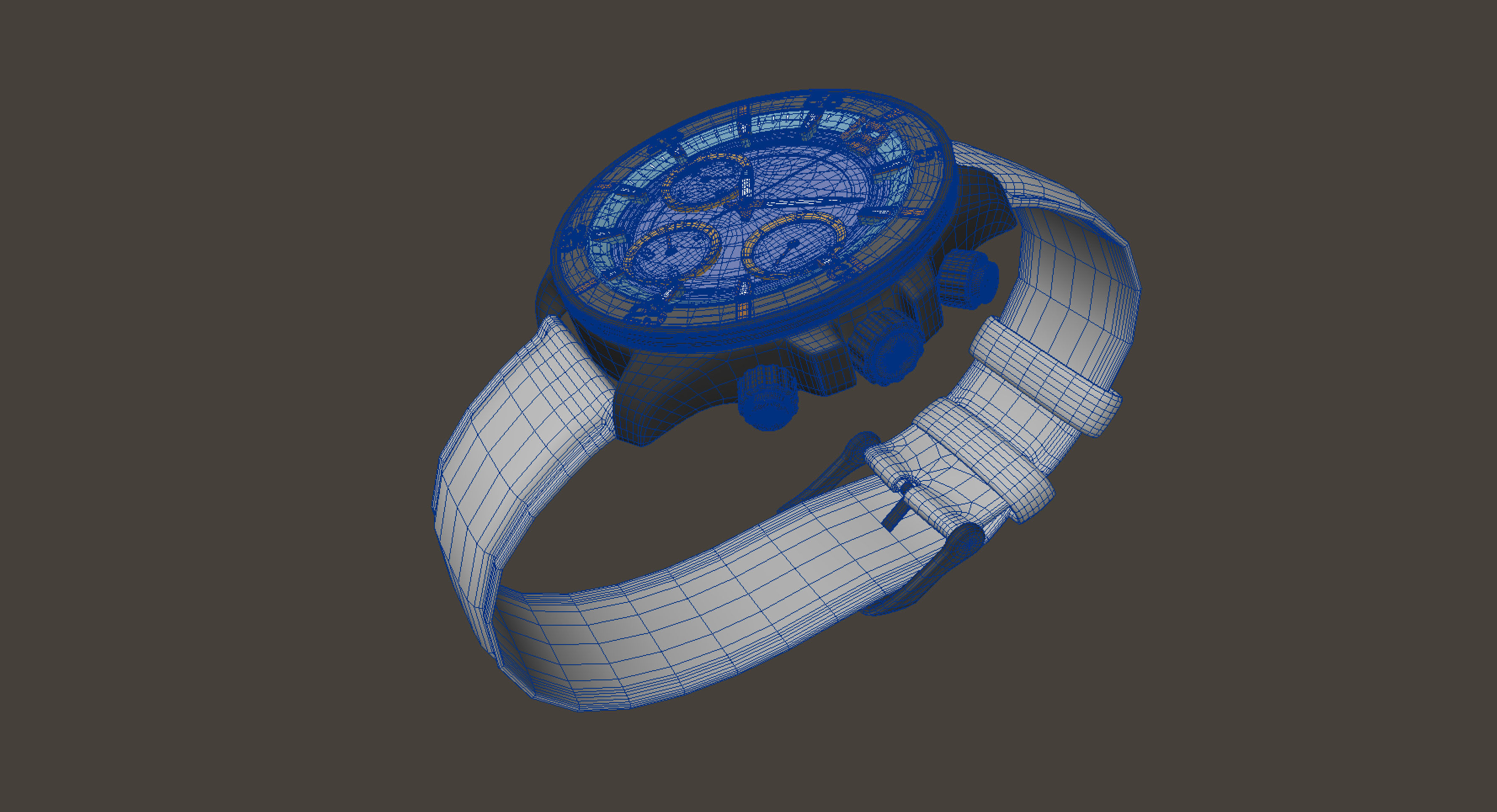 Watch 3D model Low-poly 3D model_11