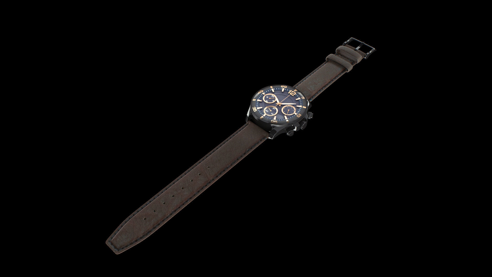 Watch 3D model Low-poly 3D model_2