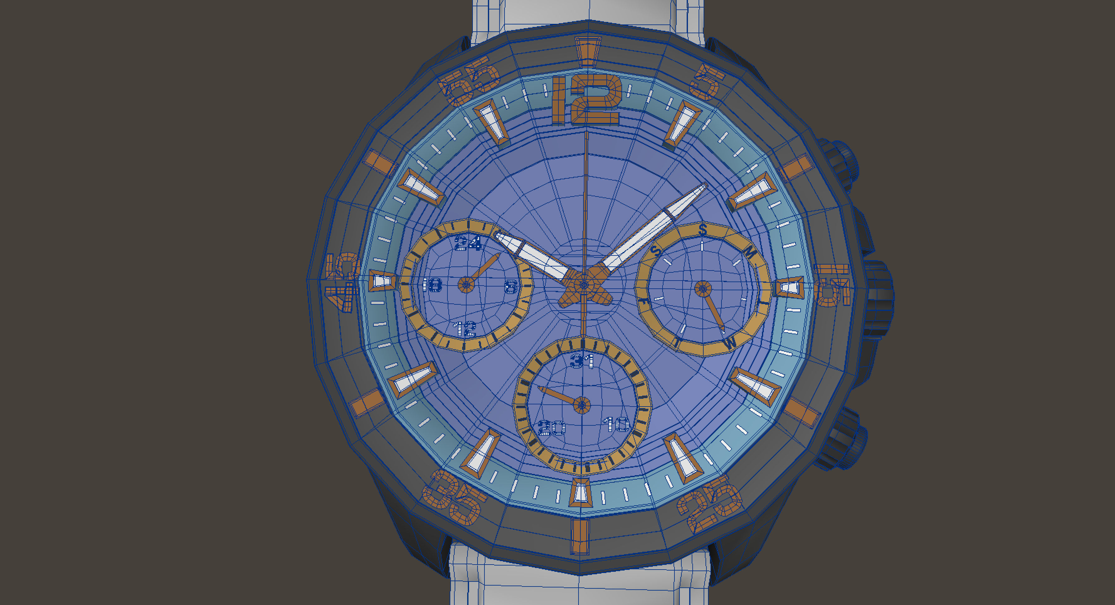 Watch 3D model Low-poly 3D model_13
