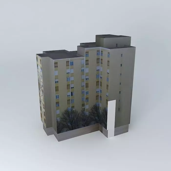 Residential Building In Mostar Free 3D model_0