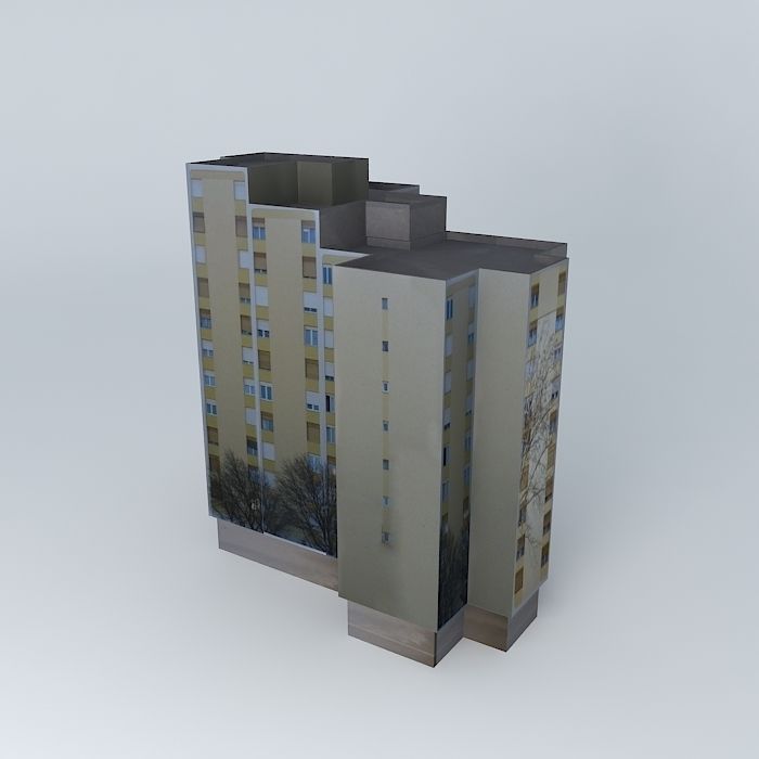 Residential Building In Mostar Free 3D model_1