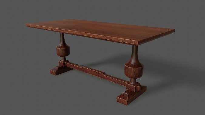 Dining Table Cranberry Low-poly 3D model