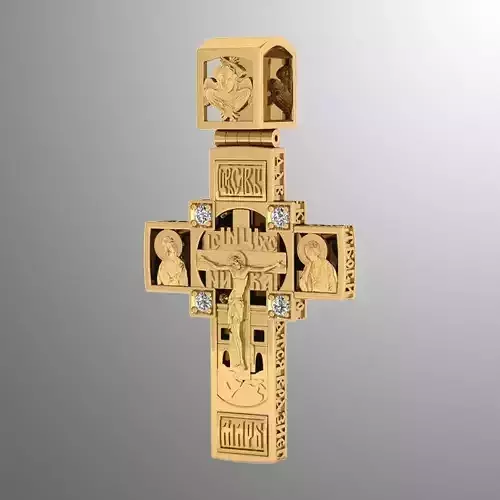 Pendant srp 4 cross 3D print model